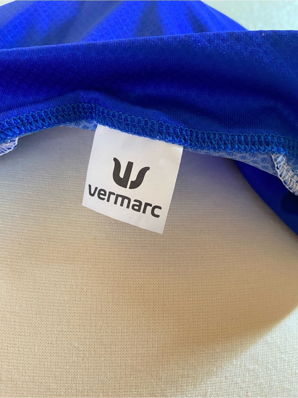 Vermarc Blue Block-Print Cycling Jersey size:M-3-48 - Picture 6 of 11